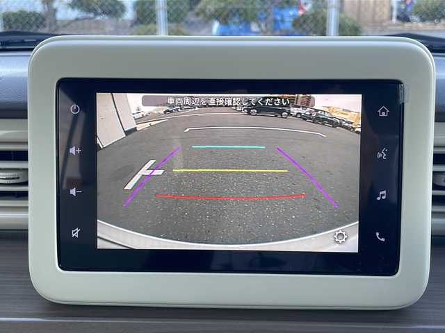 スズキ ラパン X 山口県 2022(令4)年 3.7万km ピュアホワイトP ワンオーナー/純正ディスプレイオーディオ/・Bluetooth接続オーディオ/・USB接続/・Apple CarPlay/・Android　Auto/バックカメラ/ETC/スズキセーフティサポート/・デュアルセンサーブレーキサポート/・誤発進抑制制御/・車線逸脱警報/・ふらつき警報機能/・先行車発進お知らせ機能/・後退時ブレーキサポート/・後方誤発進抑制制御/・リヤパーキングセンサー/純正LEDヘッドライト/オートライト/プッシュスタート/スマートキー/スペアキー有/取扱説明書/保証書