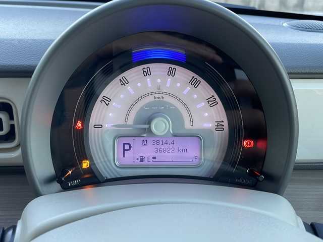 スズキ ラパン X 山口県 2022(令4)年 3.7万km ピュアホワイトP ワンオーナー/純正ディスプレイオーディオ/・Bluetooth接続オーディオ/・USB接続/・Apple CarPlay/・Android　Auto/バックカメラ/ETC/スズキセーフティサポート/・デュアルセンサーブレーキサポート/・誤発進抑制制御/・車線逸脱警報/・ふらつき警報機能/・先行車発進お知らせ機能/・後退時ブレーキサポート/・後方誤発進抑制制御/・リヤパーキングセンサー/純正LEDヘッドライト/オートライト/プッシュスタート/スマートキー/スペアキー有/取扱説明書/保証書