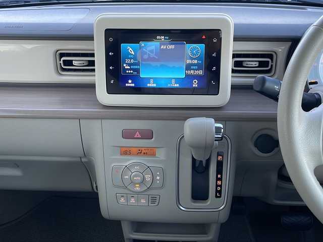 スズキ ラパン X 山口県 2022(令4)年 3.7万km ピュアホワイトP ワンオーナー/純正ディスプレイオーディオ/・Bluetooth接続オーディオ/・USB接続/・Apple CarPlay/・Android　Auto/バックカメラ/ETC/スズキセーフティサポート/・デュアルセンサーブレーキサポート/・誤発進抑制制御/・車線逸脱警報/・ふらつき警報機能/・先行車発進お知らせ機能/・後退時ブレーキサポート/・後方誤発進抑制制御/・リヤパーキングセンサー/純正LEDヘッドライト/オートライト/プッシュスタート/スマートキー/スペアキー有/取扱説明書/保証書