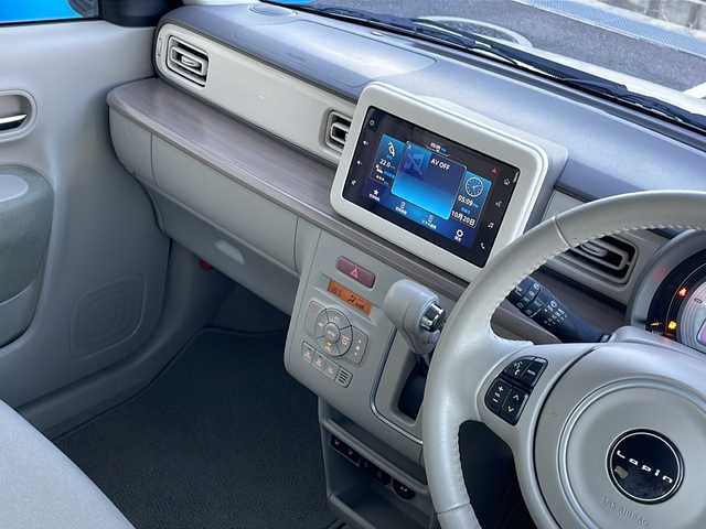 スズキ ラパン X 山口県 2022(令4)年 3.7万km ピュアホワイトP ワンオーナー/純正ディスプレイオーディオ/・Bluetooth接続オーディオ/・USB接続/・Apple CarPlay/・Android　Auto/バックカメラ/ETC/スズキセーフティサポート/・デュアルセンサーブレーキサポート/・誤発進抑制制御/・車線逸脱警報/・ふらつき警報機能/・先行車発進お知らせ機能/・後退時ブレーキサポート/・後方誤発進抑制制御/・リヤパーキングセンサー/純正LEDヘッドライト/オートライト/プッシュスタート/スマートキー/スペアキー有/取扱説明書/保証書