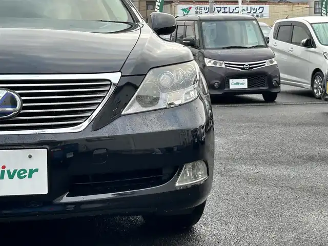 レクサス ＬＳ 600h バージョンU Iパック 広島県 2007(平19)年 9.9万km ブラックオパールマイカ ワンオーナー/純正HDDナビ/（フルセグTV/CD/MD/DVD）/バックカメラ/フリップダウンモニター/マークレビンソン/クルーズコントロール（追従走行・有り）/サンルーフ/電動サンシェード/シートヒーター・エアシート（全席）/イージードアクローザー/ドアバイザー/プッシュスタート/パワーバックドア/LEDヘッドライト/ビルドインETC