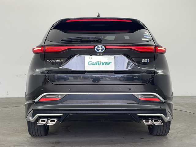 トヨタ ハリアー ハイブリッド Z レザーパッケージ 兵庫県 2020(令2)年 6.1万km プレシャスブラックパール ・ワンオーナー車/・純正ナビ（TV/USB/AUX/BT/MiraCast)/・パノラミックビューモニター/・ＪＢＬブレミアムサウンド/・ビルトインＥＴＣ2.0/・モデリスタエアロ/・トヨタセーフティセンス/・プリクラッシュセーフティ/・レーントレーシングアラート（LTA)/・リヤクロストラフィックアラート（RCTA)/・パーキングサポートブレーキ(PKSB)/・ロードサインアシスト(RSA)/・レーダークルーズコントロール/・ブラインドスポットモニター/・ヘッドアップディスプレイ/・クリアランスソナー/・オートマチックハイビーム/・先行車発進告知/・パワーバックドア/・レザーシート/・前席パワーシート/・前席シートヒーター/・前席エアシート/・ステアリングヒーター/・ドアミラーヒーター/・nanoeX/・デジタルインナーミラー/・LEDライト/・LEDフォグランプ/・スマートキー