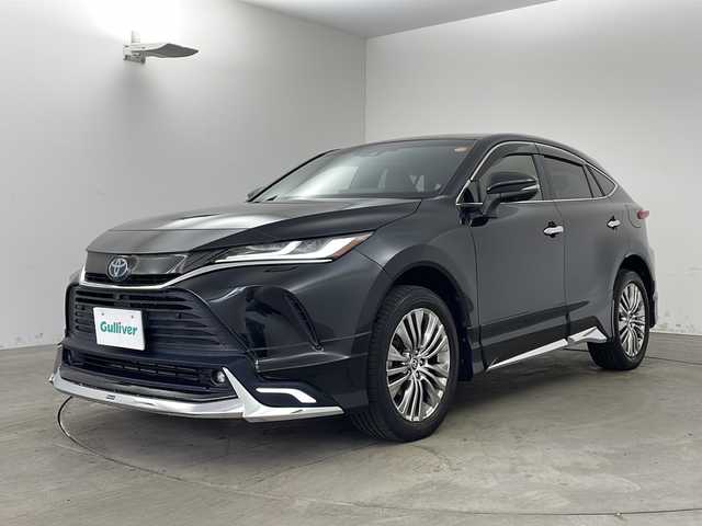 トヨタ ハリアー ハイブリッド Z レザーパッケージ 兵庫県 2020(令2)年 6.1万km プレシャスブラックパール ・ワンオーナー車/・純正ナビ（TV/USB/AUX/BT/MiraCast)/・パノラミックビューモニター/・ＪＢＬブレミアムサウンド/・ビルトインＥＴＣ2.0/・モデリスタエアロ/・トヨタセーフティセンス/・プリクラッシュセーフティ/・レーントレーシングアラート（LTA)/・リヤクロストラフィックアラート（RCTA)/・パーキングサポートブレーキ(PKSB)/・ロードサインアシスト(RSA)/・レーダークルーズコントロール/・ブラインドスポットモニター/・ヘッドアップディスプレイ/・クリアランスソナー/・オートマチックハイビーム/・先行車発進告知/・パワーバックドア/・レザーシート/・前席パワーシート/・前席シートヒーター/・前席エアシート/・ステアリングヒーター/・ドアミラーヒーター/・nanoeX/・デジタルインナーミラー/・LEDライト/・LEDフォグランプ/・スマートキー