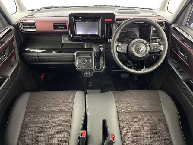 スズキ スペーシア カスタム HYBRID XS 新潟県 2024(令6)年 3.2万km インディゴブルーメタリック ワンオーナー/KENWOODメモリナビ【MDV-D711】/　フルセグTV/Bluetooth/CD/DVD/USB/衝突被害軽減ブレーキ/レーンキープアシスト/レーダークルーズコントロール/ハーフレザーシート/前席シートヒーター/両側パワースライドドア/前後ドライブレコーダー/バックモニター/ビルトインETC/前後コーナーセンサー/オートマチックハイビーム/LEDヘッドライト/オートライト/アイドリングストップ/ステアリングヒーター/レザーステアリング/ステアリングスイッチ