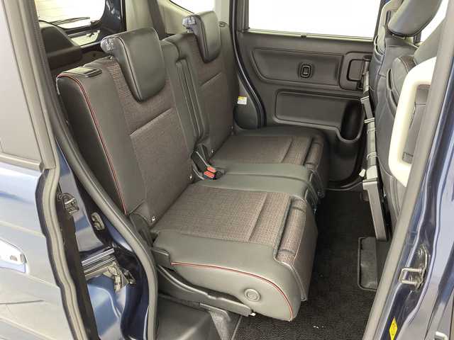 スズキ スペーシア カスタム HYBRID XS 新潟県 2024(令6)年 3.2万km インディゴブルーメタリック ワンオーナー/KENWOODメモリナビ【MDV-D711】/　フルセグTV/Bluetooth/CD/DVD/USB/衝突被害軽減ブレーキ/レーンキープアシスト/レーダークルーズコントロール/ハーフレザーシート/前席シートヒーター/両側パワースライドドア/前後ドライブレコーダー/バックモニター/ビルトインETC/前後コーナーセンサー/オートマチックハイビーム/LEDヘッドライト/オートライト/アイドリングストップ/ステアリングヒーター/レザーステアリング/ステアリングスイッチ