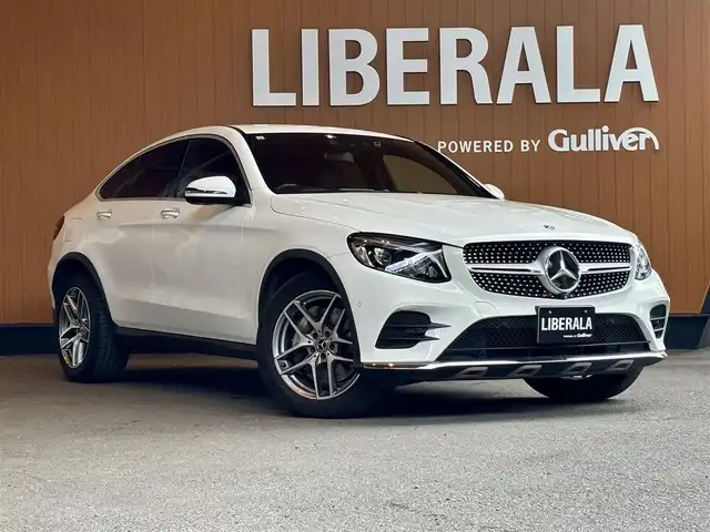 メルセデス・ベンツ ＧＬＣ２２０ d 4マチック クーペ スポーツ 宮城県 2017(平29)年 6.4万km ポーラホワイト 黒ハーフレザーシート　/純正ナビ　/ＡＣＣ　/ＨＵＤ　/ＢＳＭ　/フルセグテレビ　/Ｂｌｕｅｔｏｏｔｈ接続　/シートヒーター　/パワーシート　/電動リアゲート　/全周囲カメラ　/ドラレコ　/ＥＴＣ　/ＬＥＤヘッドライト