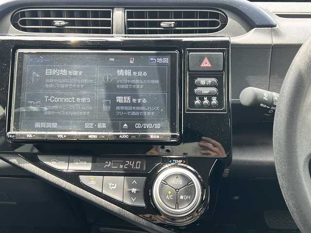 トヨタ アクア S 岐阜県 2016(平28)年 3.9万km チェリーパールクリスタルシャイン 純正ナビ/バックカメラ/ETC2.0/ワンセグ/衝突軽減システム/プッシュスタート/オートライト/レーンキープアシスト/ハロゲンライト/前後ドラレコ/社外マット/スマートキー/横滑り防止装置/社外15インチアルミホイール