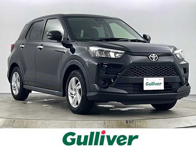 トヨタ ライズ G 愛知県 2022(令4)年 4.3万km ブラックマイカメタリック 禁煙車/社外７V型ナビ【Bluetooth・AM/FM・AUX　品番：AVN-LBSO1】/バックカメラ/ETC/前方ドライブレコーダー/オートライト/LEDヘットライト/スマートアシスト/コーナーセンサー/純正16インチアルミホイール/スマートキー/プッシュスタート/社外アルミ16インチスタッドレスタイヤ4本積み込み