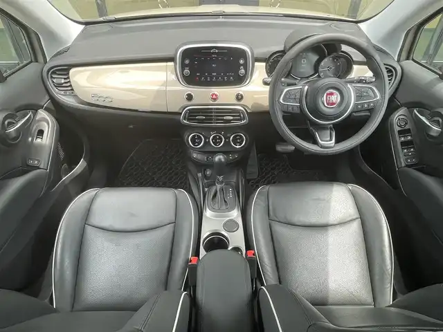 フィアット ５００Ｘ クロス 石川県 2019(令1)年 2.8万km ベージュ ワンオーナー/純正ディスプレイオーディオ/（BT/FM/AM）/黒レザーシート/パワーシート/シートヒーター/パドルシフト/バックカメラ/前後ドライブレコーダー/前後フォグライト/ルーフキャリー/前後コーナーセンサー/純正LEDオートヘッドライト/スペアキー1本/ETC/記録簿