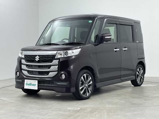 スズキ スペーシア カスタム Z ターボ 三重県 2017(平29)年 2.7万km ムーンライトバイオレットPM /純正8インチナビ//全方位カメラ//フルセグ//シートヒーター//クルーズコントロール//衝突軽減ブレーキ//車線逸脱システム//片側パワースライドドア//オートライト//HIDヘッドライト//パドルシフト//ETC//アイドリングストップ//スマートキー