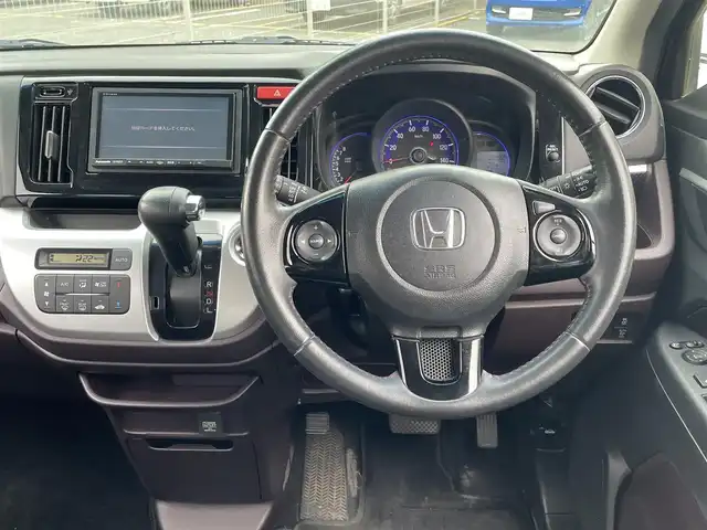 ホンダ Ｎ ＷＧＮ G Lパッケージ 埼玉県 2016(平28)年 8.1万km スマートブラック (株)IDOMが運営する【じしゃロン川越店】の自社ローン専用車両になります。こちらは現金またはオートローンご利用時の価格です。自社ローンご希望の方は別途その旨お申付け下さい/社外SDナビ CN-RS20D/フルセグ/CD/DVD/Bluetooth/AM/FM/ミュージックサーバーSD/バックカメラ/クルーズコントロール/ハーフレザー/スマートキー（スペアキー×1）/プッシュスタート/ステアリングリモコン/オート開閉ウインカーミラー/純正１４インチアルミホイール/HIDヘッドライト/フォグ/プラズマクラスター/アレルクリーンシート/サイド＆リアスポイラー/車両取扱説明書/保証書