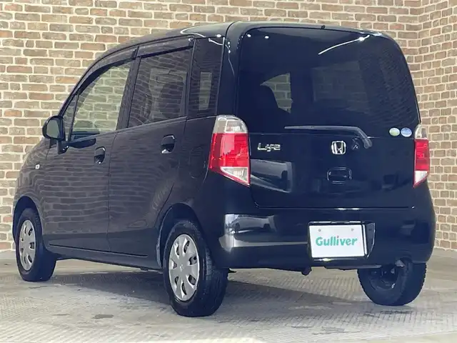 ホンダ ライフ G 岩手県 2011(平23)年 8.4万km ナイトホークブラックパール CDオーディオ/マニュアルエアコン/ウォッシャー付きリヤワイパー/EBD付ABS/ドアバイザー/純正ホイールキャップ/バックカメラ/ETC/エンジンスターター/純正フロアマット/ヘッドライトマニュアルレベライザー