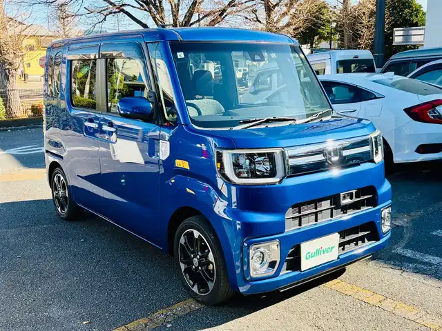 ダイハツ ウェイク G ターボ　レジャーエディション SA Ⅱ 神奈川県 2017(平29)年 8万km ブルーメタリック 純正ナビ/バックモニター/ドラレコ /ETC2.0/保証書・取説・記録簿