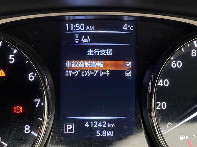 日産 エクストレイル 20X エマージェンシーブレーキ 長野県 2014(平26)年 4.2万km ブリリアントホワイトパール 4WD/純正ナビ/衝突被害軽減システム/車線逸脱警報/バックカメラ/コーナーセンサー/ドライブレコーダー/アイドリングストップ/フルセグTV/ETC/シートヒーター（運転席、助手席）/オートライト/ハロゲンライト/純正フロアマット/純正アルミホイール/ステアリングスイッチ/革巻きステアリング/ドアバイザー/電動格納ミラー