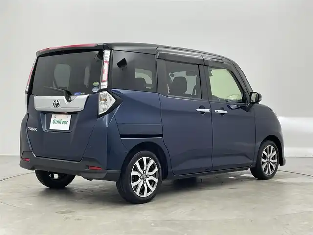 トヨタ タンク カスタムG－T 埼玉県 2017(平29)年 3.5万km ブラックマイカメタリック/レーザーブルークリスタルシャイン 2トーン 純正９型ナビ　バックカメラ　スマートアシスト　ビルトインＥＴＣ　衝突軽減　両側パワースライドドア　クルーズコントロール　オートライト　スマートキー　ＬＥＤライト　純正アルミホイール　地デジＴＶ