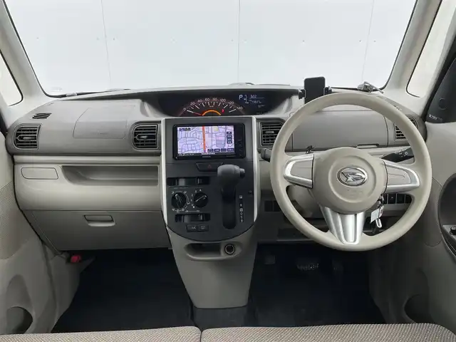 ダイハツ タント L SAⅡ 青森県 2016(平28)年 7.4万km ブラックマイカメタリック AIS評価4点/4WD/社外メモリナビ/(CD/DVD/BT)/フルセグTV/スマートアシスト２/・衝突軽減ブレーキ/・車線逸脱警報/・誤発進抑制(前後)/・先行車発進お知らせ/横滑り防止/両側スライドドア/アイドリングストップ/14インチ純正アルミホイール/ヘッドライトレベライザー/純正フロアマット/純正ドアバイザー/スペアキー/取扱説明書/保証書