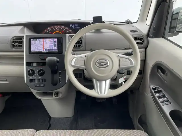ダイハツ タント L SAⅡ 青森県 2016(平28)年 7.4万km ブラックマイカメタリック AIS評価4点/4WD/社外メモリナビ/(CD/DVD/BT)/フルセグTV/スマートアシスト２/・衝突軽減ブレーキ/・車線逸脱警報/・誤発進抑制(前後)/・先行車発進お知らせ/横滑り防止/両側スライドドア/アイドリングストップ/14インチ純正アルミホイール/ヘッドライトレベライザー/純正フロアマット/純正ドアバイザー/スペアキー/取扱説明書/保証書