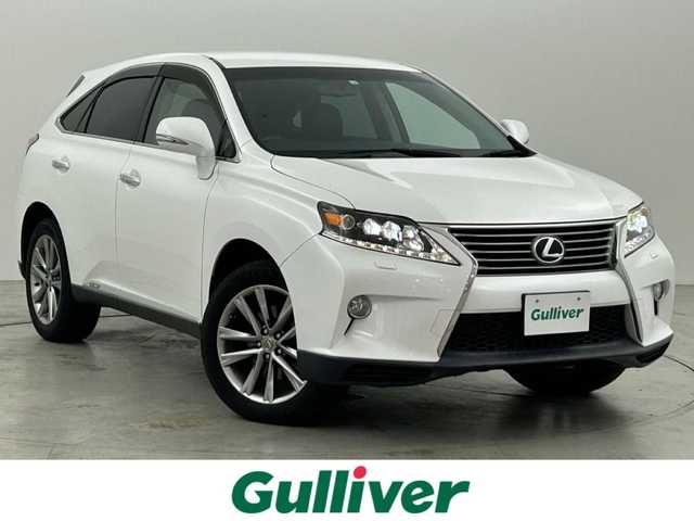 レクサス ＲＸ 450h バージョンL 福岡県 2014(平26)年 5.6万km ホワイトパールクリスタルシャイン 純正ナビ（ＢＴ，フルセグＴＶ）　/バックカメラ　/ビルトインＥＴＣ　/クルーズコントロール　/パワーバックドア　/ヘッドライトウォッシャー　/シートヒーター／ベンチレーション　/ステアリングヒーター　/パワーシート