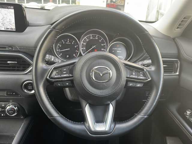 マツダ ＣＸ－５ 25S Lパッケージ 大阪府 2018(平30)年 10万km マシーングレープレミアムM ワンオーナー/純正SDナビ/・DVD/CD/FM/AM/Bluetooth/・フルセグテレビ/ETC/全周囲カメラ/衝突軽減ブレーキ/レーンキープアシスト/クルーズコントロール/盗難防止装置/革巻きステアリング/ステアリングリモコン/ハンドルヒーター/シートヒーター（D席+N席)/パワーシート（D席+N席）/メモリシート（D席+N席）/ブラインドスポットモニター/ヘッドアップディスプレイ/コーナーセンサー/LEDヘッドライト/オートライト/オートエアコン/プッシュスタート/スマートキー×2/12V電源/USBジャック/純正19インチアルミホイール/純正フロアマット/取扱説明書/保証書