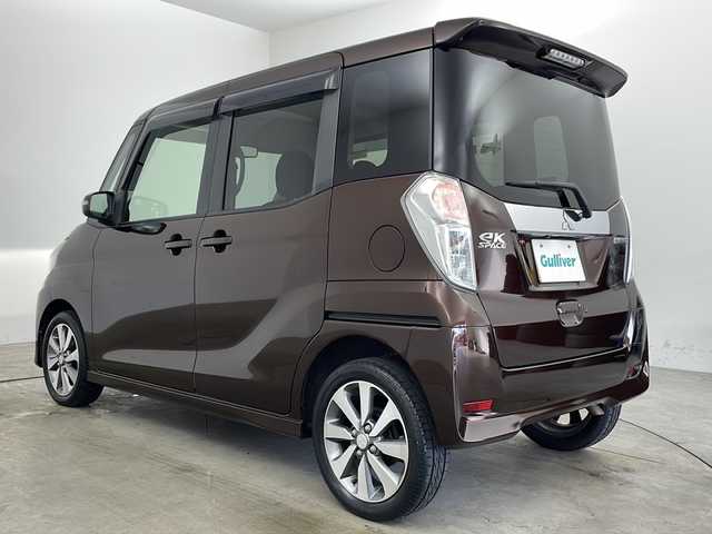 三菱 ｅＫスペース カスタムT 兵庫県 2014(平26)年 3.1万km ショコラブラウンP ・純正ナビCD&DVD&TV&SD&BT/・バックカメラ/・ETC/・両側パワースライドドア/・HIDオートライト/・フォグランプ/・純正15インチアルミホイール/・純正フロアマット/・防眩ミラー/・純正ドアバイザー/・スマートキー/・スペアキー/・プッシュスタート/・W＋サイドエアバック/・取扱説明書/・保証書