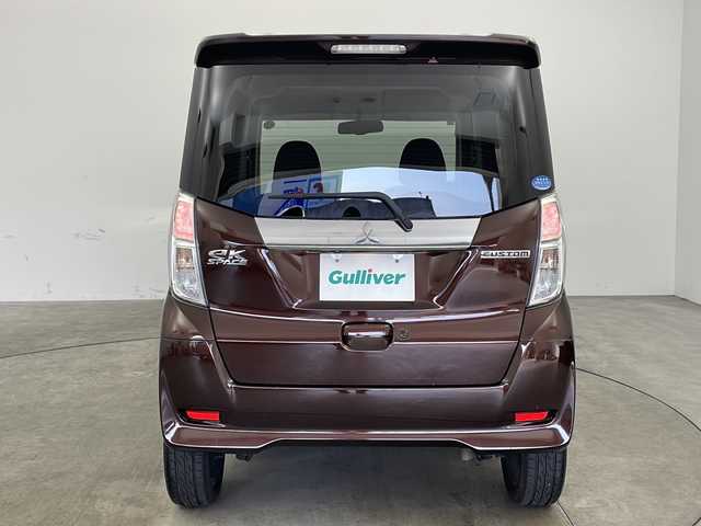 三菱 ｅＫスペース カスタムT 兵庫県 2014(平26)年 3.1万km ショコラブラウンP ・純正ナビCD&DVD&TV&SD&BT/・バックカメラ/・ETC/・両側パワースライドドア/・HIDオートライト/・フォグランプ/・純正15インチアルミホイール/・純正フロアマット/・防眩ミラー/・純正ドアバイザー/・スマートキー/・スペアキー/・プッシュスタート/・W＋サイドエアバック/・取扱説明書/・保証書