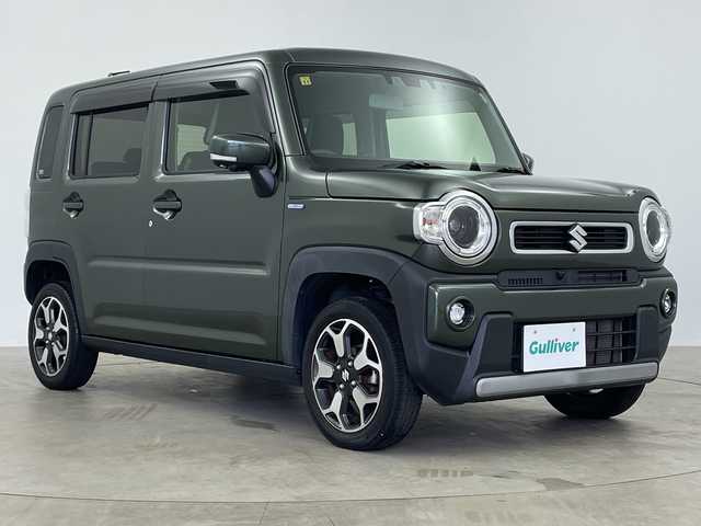 スズキ ハスラー HYBRID X 鹿児島県 2020(令2)年 5.5万km クールカーキPM 純正ナビ/（AM/FM/CD/DVD/Bluetooth/フルセグ）/デュアルカメラブレーキサポート/レーンキープアシスト/コーナーセンサー/ビルトインETC/シートヒーター/革巻きステアリング/ステアリングスイッチ/純正LEDヘッドライト/LEDフォグライト/オートライト/プッシュスタート/スマートキー/アイドリングストップ/純正アルミホイール15インチ/ドアバイザー/ウインカーミラー/電動格納ミラー/純正フロアマット