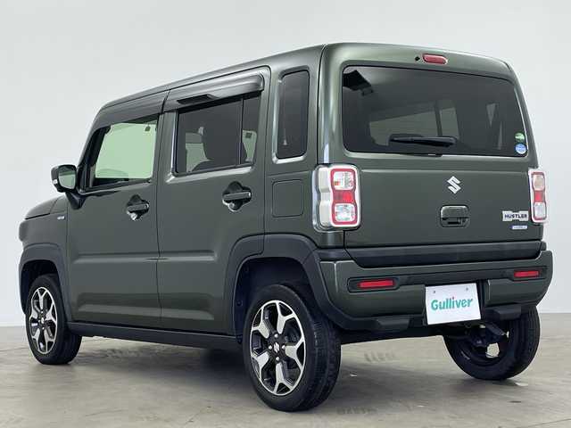 スズキ ハスラー HYBRID X 鹿児島県 2020(令2)年 5.5万km クールカーキPM 純正ナビ/（AM/FM/CD/DVD/Bluetooth/フルセグ）/デュアルカメラブレーキサポート/レーンキープアシスト/コーナーセンサー/ビルトインETC/シートヒーター/革巻きステアリング/ステアリングスイッチ/純正LEDヘッドライト/LEDフォグライト/オートライト/プッシュスタート/スマートキー/アイドリングストップ/純正アルミホイール15インチ/ドアバイザー/ウインカーミラー/電動格納ミラー/純正フロアマット