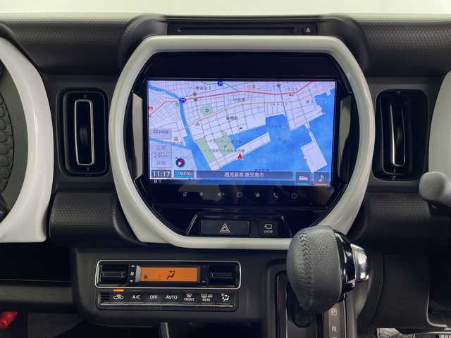 スズキ ハスラー HYBRID X 鹿児島県 2020(令2)年 5.5万km クールカーキPM 純正ナビ/（AM/FM/CD/DVD/Bluetooth/フルセグ）/デュアルカメラブレーキサポート/レーンキープアシスト/コーナーセンサー/ビルトインETC/シートヒーター/革巻きステアリング/ステアリングスイッチ/純正LEDヘッドライト/LEDフォグライト/オートライト/プッシュスタート/スマートキー/アイドリングストップ/純正アルミホイール15インチ/ドアバイザー/ウインカーミラー/電動格納ミラー/純正フロアマット