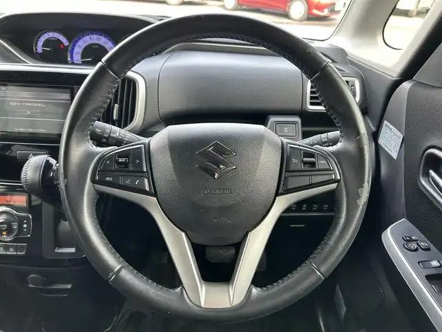 スズキ ソリオ バンディット HV MV Dカメラ ブレーキS 福島県 2016(平28)年 5.9万km スーパーブラックパール 社外ナビゲーション/【CD/DVD/SD/Bluetooth/TV】/型番：CN-RS02WD/バックカメラ/ETC/片側電動スライドドア/運転席シートヒーター/デュアルカメラブレーキサポート/車線逸脱抑制機能/車線逸脱警報機能/クルーズコントロール/ステアリングリモコン/LEDオートライト/リアドアシェード/シートバックテーブル/純正アルミ＋ノーマルタイヤセット車載/165/65R15/純正フロアマット/純正ドアバイザー