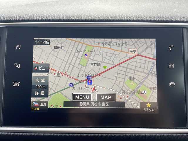 プジョー ３０８ アリュール 静岡県 2019(令1)年 3.7万km 赤 純正ナビ/・バックモニター/・Bluetooth/・USB/・iPod/主要装備/・プッシュスタート/・ETC車載器/・前後ソナー/・LEDヘッドライト/・オートライト/・純正16インチＡＷ/・純正フロアマット/・レーンキープアシスト/・アイドリングストップ