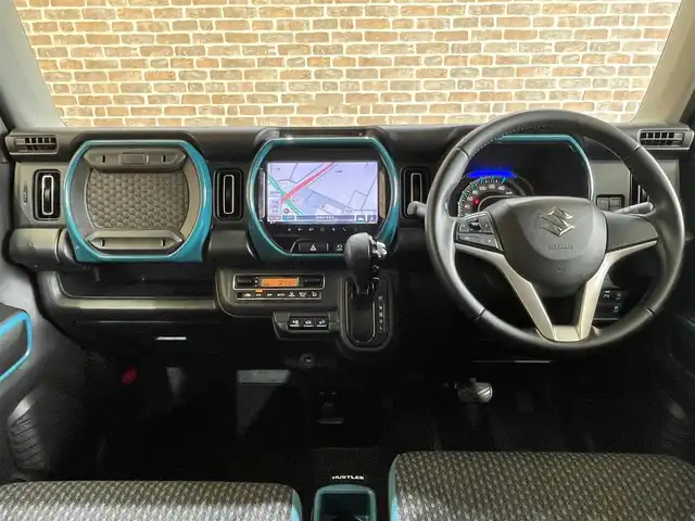 スズキ ハスラー HYBRID X 岩手県 2020(令2)年 4.9万km デニムブルー ガンメタリック 2トーン ４WD/全方位モニター/スズキセーフティサポート/デュアルカメラブレーキサポート/車線逸脱警報/誤発進抑制機能/リヤパーキングセンサー/先行車発進お知らせ機能/標識認識機能/ヒルディセントコントロール/グリップコントロール/シートヒーター/純正ナビ/フルセグTV/LEDヘッドライト/LEDフォグランプ/純正15インチアルミホイール