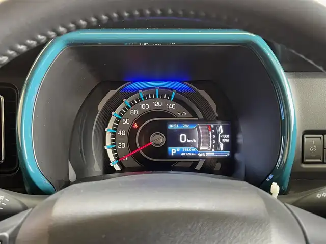 スズキ ハスラー HYBRID X 岩手県 2020(令2)年 4.9万km デニムブルー ガンメタリック 2トーン ４WD/全方位モニター/スズキセーフティサポート/デュアルカメラブレーキサポート/車線逸脱警報/誤発進抑制機能/リヤパーキングセンサー/先行車発進お知らせ機能/標識認識機能/ヒルディセントコントロール/グリップコントロール/シートヒーター/純正ナビ/フルセグTV/LEDヘッドライト/LEDフォグランプ/純正15インチアルミホイール