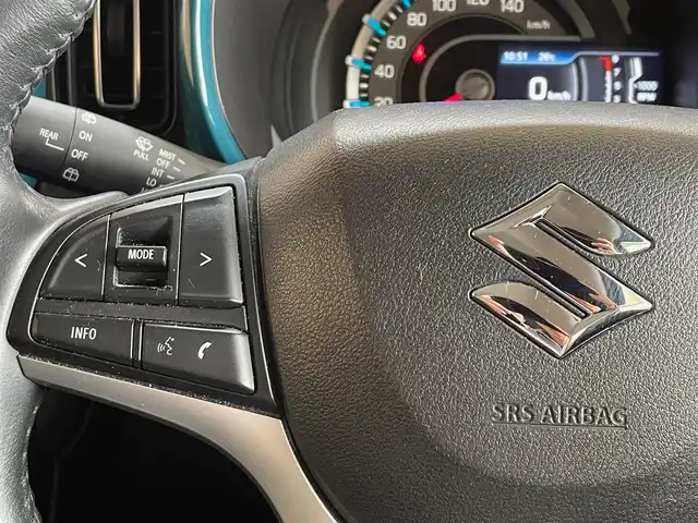スズキ ハスラー HYBRID X 岩手県 2020(令2)年 4.9万km デニムブルー ガンメタリック 2トーン ４WD/全方位モニター/スズキセーフティサポート/デュアルカメラブレーキサポート/車線逸脱警報/誤発進抑制機能/リヤパーキングセンサー/先行車発進お知らせ機能/標識認識機能/ヒルディセントコントロール/グリップコントロール/シートヒーター/純正ナビ/フルセグTV/LEDヘッドライト/LEDフォグランプ/純正15インチアルミホイール