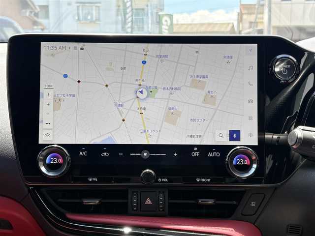 レクサス ＮＸ 350h Fスポーツ 三重県 2023(令5)年 1.8万km ホワイトノーヴァガラスフレーク ♪♪ワンオーナー ♪♪/TRDエアロ(F/S/Ru)/パノラマルーフ/三眼LEDヘッドライト/ハンズフリーパワーバックドア/LEXUSオレンジキャリパー/デジタルインナーミラー/純正２０インチアルミホイール/ルーフレール/Lexus Safety System +/純正１４インチディスプレイナビ/　・フルセグ/　・Bluetooth/　・USB/　・Apple Carplay/　・Android Auto/パノラミックビューモニター/HUD/赤/黒レザーシート/D/N席パワーシート/シートベンチレーション/ビルトインETC2.0/スマートキーx2/カードキー/プッシュスタート/純正フロアマット