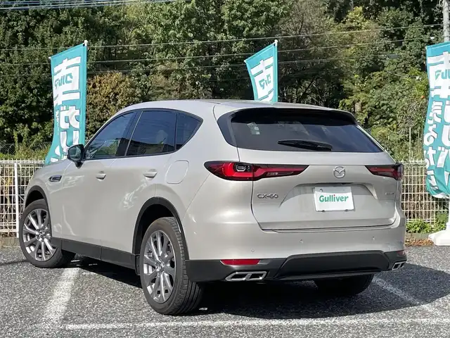 マツダ ＣＸ－６０ 25S エクスクルーシブモード 埼玉県 2023(令5)年 1.5万km プラチナクォーツメタリック 白革シート/シートヒーター＆エアシート/純正12.3型ナビTV/BOSEサウンド/360度カメラ/LEDヘッドライト/クリアランスソナー/パワーバックドア/純正19インチAW/BSM/ワイヤレス充電/プッシュスタート/スマートキー/保証書付整備手帳