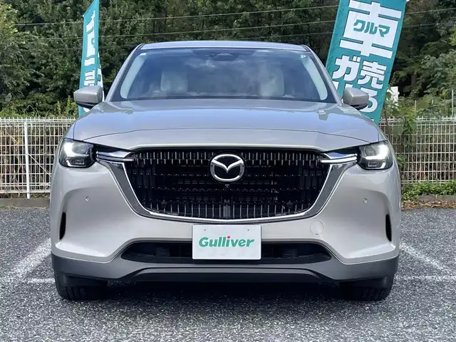 マツダ ＣＸ－６０ 25S エクスクルーシブモード 埼玉県 2023(令5)年 1.5万km プラチナクォーツメタリック 白革シート/シートヒーター＆エアシート/純正12.3型ナビTV/BOSEサウンド/360度カメラ/LEDヘッドライト/クリアランスソナー/パワーバックドア/純正19インチAW/BSM/ワイヤレス充電/プッシュスタート/スマートキー/保証書付整備手帳