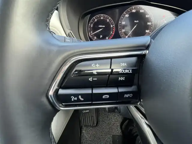マツダ ＣＸ－６０ 25S エクスクルーシブモード 埼玉県 2023(令5)年 1.5万km プラチナクォーツメタリック 白革シート/シートヒーター＆エアシート/純正12.3型ナビTV/BOSEサウンド/360度カメラ/LEDヘッドライト/クリアランスソナー/パワーバックドア/純正19インチAW/BSM/ワイヤレス充電/プッシュスタート/スマートキー/保証書付整備手帳
