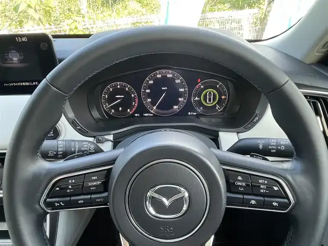 マツダ ＣＸ－６０ 25S エクスクルーシブモード 埼玉県 2023(令5)年 1.5万km プラチナクォーツメタリック 白革シート/シートヒーター＆エアシート/純正12.3型ナビTV/BOSEサウンド/360度カメラ/LEDヘッドライト/クリアランスソナー/パワーバックドア/純正19インチAW/BSM/ワイヤレス充電/プッシュスタート/スマートキー/保証書付整備手帳