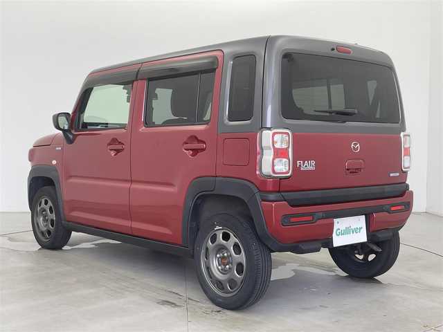 マツダ フレア クロスオーバー ハイブリッド XG 富山県 2020(令2)年 7.6万km 赤 ワンオーナー/社外DA（AM/FM/USB/BT）/バックカメラ/衝突被害軽減ブレーキ/横滑り防止装置/コーナーセンサー/前席シートヒーター/ドライブレコーダー前後/ETC/スマートキー×２/プッシュスタート/保証書/取扱説明書