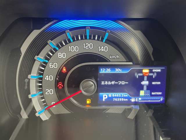 マツダ フレア クロスオーバー ハイブリッド XG 富山県 2020(令2)年 7.6万km 赤 ワンオーナー/社外DA（AM/FM/USB/BT）/バックカメラ/衝突被害軽減ブレーキ/横滑り防止装置/コーナーセンサー/前席シートヒーター/ドライブレコーダー前後/ETC/スマートキー×２/プッシュスタート/保証書/取扱説明書