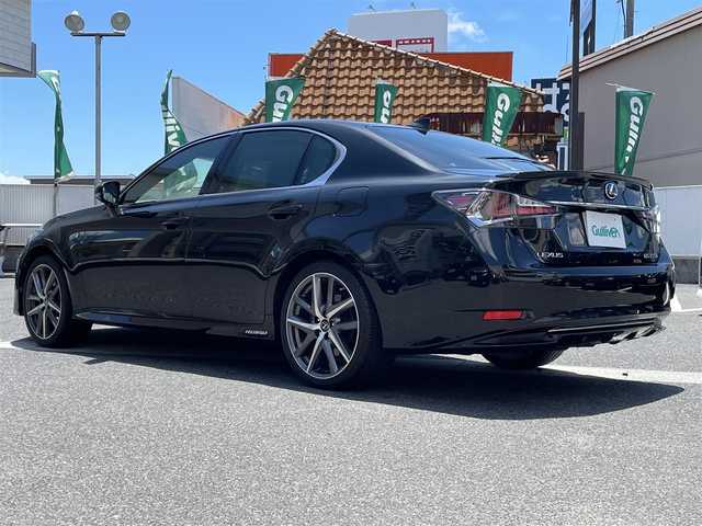 レクサス ＧＳ 300h Fスポーツ 岡山県 2016(平28)年 8万km グラファイトブラックガラスフレーク 登録時走行距離79379km/純正SDナビ/(AM/FM/DISC/TV/USB/BT)/レーンキープアシスト/ブレーキホールド/シートメモリ/パワーシート/D+Nシートヒーター/D+Nエアシート/ETC2.0/クルーズコントロール/パドルシフト/オートマチックハイビーム/スマートキー/スペアキー×1/カードキー×1/プッシュスタート/純正１９インチアルミホイール