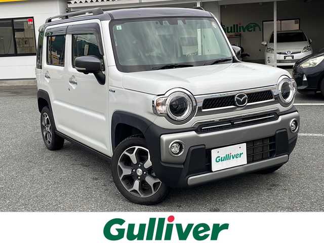 マツダ フレア クロスオーバー ハイブリッドXT スペシャル 秋田県 2021(令3)年 5.4万km パールⅡ ワンオーナー/4WD/純正ナビ/DVD/CD/SD/MSV/USB/BT/フルセグTV/全周囲カメラ/純正LEDヘッドライト/純正フォグランプ/オートライト/純正１５インチアルミホイール/前席シートヒーター/革巻きステアリング/ステアリングスイッチ/パドルシフト/クルーズコントロール/DAC/ルーフレール/衝突被害軽減ブレーキ/LKA/横滑り防止/コーナーセンサー/アイドリングストップ/スマートキー×２/純正ドアバイザー/電動格納ウインカードアミラー