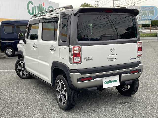 マツダ フレア クロスオーバー ハイブリッドXT スペシャル 秋田県 2021(令3)年 5.4万km パールⅡ ワンオーナー/4WD/純正ナビ/DVD/CD/SD/MSV/USB/BT/フルセグTV/全周囲カメラ/純正LEDヘッドライト/純正フォグランプ/オートライト/純正１５インチアルミホイール/前席シートヒーター/革巻きステアリング/ステアリングスイッチ/パドルシフト/クルーズコントロール/DAC/ルーフレール/衝突被害軽減ブレーキ/LKA/横滑り防止/コーナーセンサー/アイドリングストップ/スマートキー×２/純正ドアバイザー/電動格納ウインカードアミラー