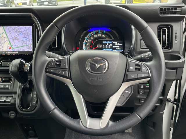 マツダ フレア クロスオーバー ハイブリッドXT スペシャル 秋田県 2021(令3)年 5.4万km パールⅡ ワンオーナー/4WD/純正ナビ/DVD/CD/SD/MSV/USB/BT/フルセグTV/全周囲カメラ/純正LEDヘッドライト/純正フォグランプ/オートライト/純正１５インチアルミホイール/前席シートヒーター/革巻きステアリング/ステアリングスイッチ/パドルシフト/クルーズコントロール/DAC/ルーフレール/衝突被害軽減ブレーキ/LKA/横滑り防止/コーナーセンサー/アイドリングストップ/スマートキー×２/純正ドアバイザー/電動格納ウインカードアミラー