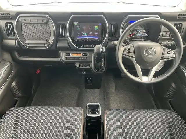 マツダ フレア クロスオーバー ハイブリッドXT スペシャル 秋田県 2021(令3)年 5.4万km パールⅡ ワンオーナー/ターボ/４WD/衝突軽減システム/LEDヘッドライト/純正メモリナビ（DVD/CD/BT/AM/FM/USB）/フルセグ（走行中視聴不可能）/３６０°ビューモニター/マツダ純正１５インチアルミ（夏タイヤ装着）/スマートキー/アイドリングストップ/プッシュスタート/クルーズコントロール追従走行有/オートマチックハイビーム/コーナーセンサー/レーンキープアシスト/ダウンヒルアシストコントロール/ステアリングスイッチ/パドルシフト/前席シートヒーター/ルーフレール/ビルトインETC/純正ドアバイザー/オートライト/オートエアコン/パワーステアリング/パワーウィンドウ/横滑り防止/盗難防止装置/寒冷地仕様/電動格納ウィンカーミラー/保証書/取扱説明書/記録簿/スペアキー×１