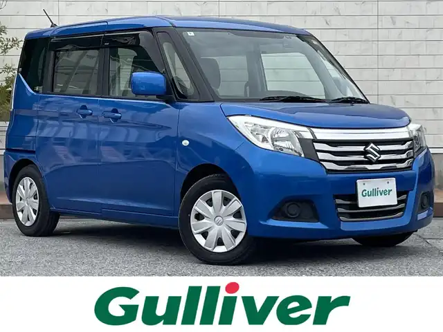 スズキ ソリオ G 滋賀県 2018(平30)年 6.8万km スピーディーブルーM ４WD/片側パワースライドドア/社外8インチナビ【MDV-M805L】/（AM/FM/CD/DVD/フルセグ/Bluetooth/USB/SD）/バックカメラ/前方ドライブレコーダー/ビルトインETC/ブレーキアシスト/ヒルスタート（坂道発進）アシスト/VDC（ビークルダイナミクスコントロール）/ABS（アンチロックブレーキシステム）/盗難防止アラーム/運転席・助手席シートヒーター/電動格納ミラー/オートライト/ハロゲンヘッドライト/マニュアルエアコン/USB端子/プッシュスタート/スマートキー/スペアキー/純正フロアマット/純正ドアバイザー