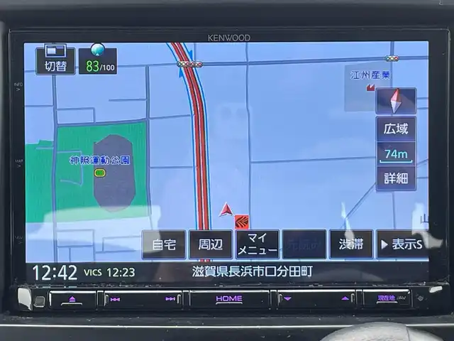 スズキ ソリオ G 滋賀県 2018(平30)年 6.8万km スピーディーブルーM ４WD/片側パワースライドドア/社外8インチナビ【MDV-M805L】/（AM/FM/CD/DVD/フルセグ/Bluetooth/USB/SD）/バックカメラ/前方ドライブレコーダー/ビルトインETC/ブレーキアシスト/ヒルスタート（坂道発進）アシスト/VDC（ビークルダイナミクスコントロール）/ABS（アンチロックブレーキシステム）/盗難防止アラーム/運転席・助手席シートヒーター/電動格納ミラー/オートライト/ハロゲンヘッドライト/マニュアルエアコン/USB端子/プッシュスタート/スマートキー/スペアキー/純正フロアマット/純正ドアバイザー