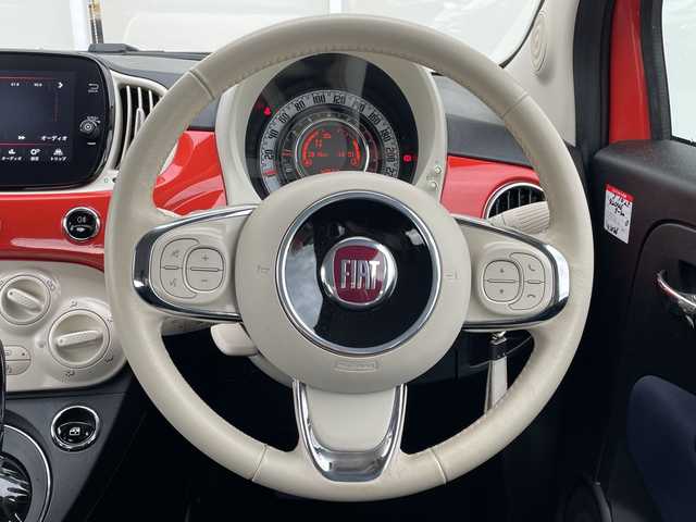 フィアット ５００ 1．2 カルト 福岡県 2022(令4)年 4.3万km ビタミニックオレンジ 純正オーディオ/（Bカメラ/TV/Bluetooth/AM/FM/USB）/純正前後ドライブレコーダー/純正フロアマット/ステアリングスイッチ/フォグランプ/パドルシフト