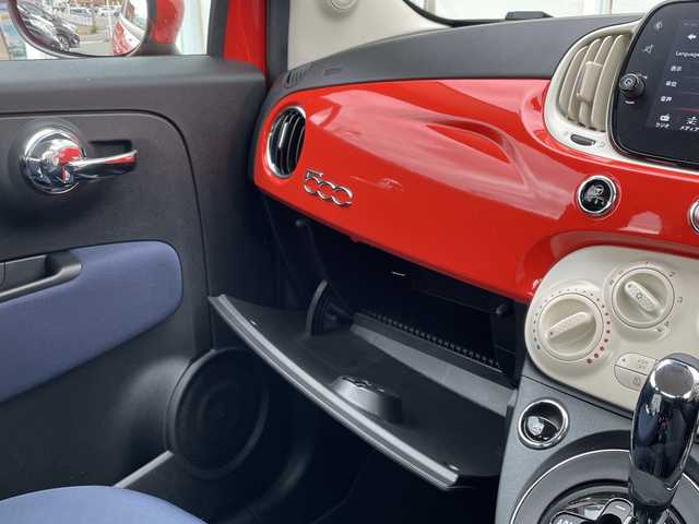 フィアット ５００ 1．2 カルト 福岡県 2022(令4)年 4.3万km ビタミニックオレンジ 純正オーディオ/（Bカメラ/TV/Bluetooth/AM/FM/USB）/純正前後ドライブレコーダー/純正フロアマット/ステアリングスイッチ/フォグランプ/パドルシフト