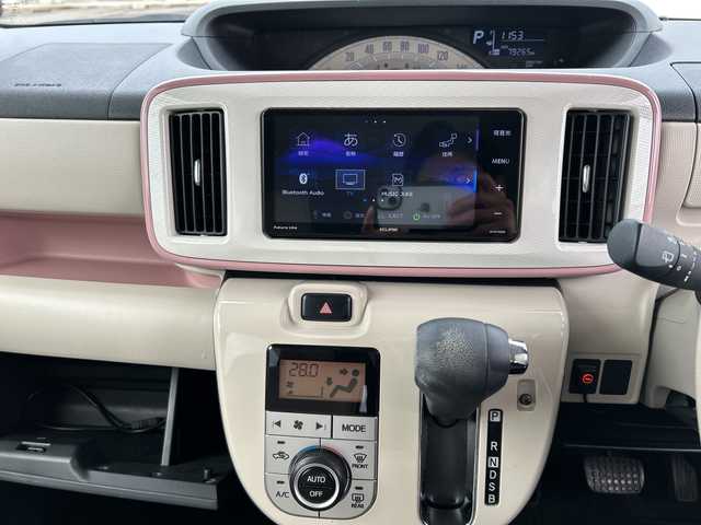 ダイハツ ムーヴ キャンバス X メイクアップ リミテッド SAⅢ 富山県 2018(平30)年 8万km パールホワイトⅢ/ライトローズマイカメタリックⅡ 2トーン ワンオーナー/全周囲カメラ/両側パワースライドドア/スマートキー×２/社外メモリーナビ(AVN-R8W)/DVD/BT/MSV/フルセグTV/TVキャンセラー/ETC/プッシュスタート/フォグランプ/衝突安全ブレーキ/オートハイビーム/レーンキープ/横滑り防止装置/ドラレコ(SL317DVR)/オートリトラミラー/純正フロアマット/電格ミラー/ヘッドライトレベライザー/アイドリングストップ/ステアリングスイッチ/保証書・取説・ナビ取説